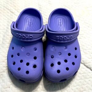 Kids size 12 Purple Crocs